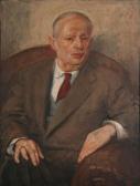 DOLPHIJN Vic 1909-1993,Portret van een heer in een clubzetel,Bernaerts BE 2011-12-05