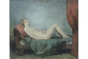 DOLPHIN V,reclining classical female nude,Burstow and Hewett GB 2015-07-29
