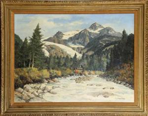 DOMELA Jan Marius 1894-1973,Fishing on the Mountain River,Clars Auction Gallery US 2019-04-13