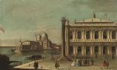 DOMENICHINI Apollonio,The Piazzetta, Venice, with the Libreria, the entr,Christie's 2007-12-05