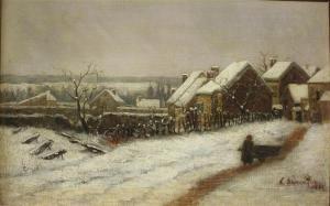 DOMERGUE Gaston 1885-1927,Paysage en hiver,1888,Conan-Auclair FR 2020-06-04