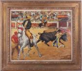 DOMINGO FALLOLA Roberto 1883-1956,A bullfighting scene,Locati US 2012-09-10