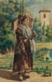 DOMINGUEZ Y SANCHEZ Manuel 1839-1906,Spanish Lady with a ParasolSeated Torero,Lempertz DE 2016-03-16