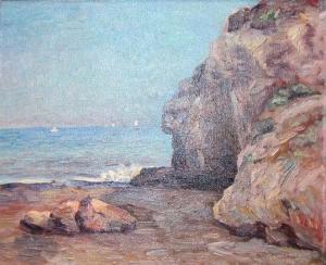 DOMINIQUE John Augustus 1893-1994,Beach Near Santa Barbara,1946,Clars Auction Gallery US 2020-09-12