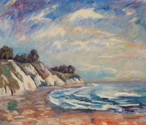 DOMINIQUE John Augustus,Coast Near Goleta - Henry's Beach,1946,John Moran Auctioneers 2023-08-01