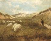 DOMMELSHUIZEN Cornelis Christaan 1842-1928,Duingezicht 'La Panne': guiding the flock thr,Christie's 2004-02-03