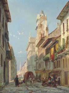 DOMMERSEN William Raymond 1850-1927,A street in Spain,Christie's GB 2015-01-21