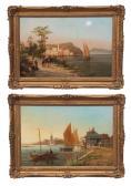 DOMMERSEN William Raymond 1850-1927,Continental coastal scenes,Keys GB 2018-11-27