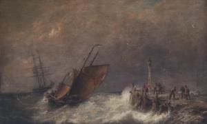 DOMMERSHUIJZEN Pieter Cornelis 1834-1908,Entering Harbour,1872,Sotheby's GB 2003-11-19
