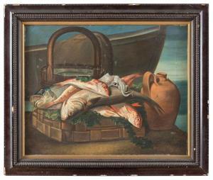 DONADIO G 1800-1800,NATURA MORTA DI PESCI PRESSO LA RIVA,1893,Babuino IT 2013-11-11