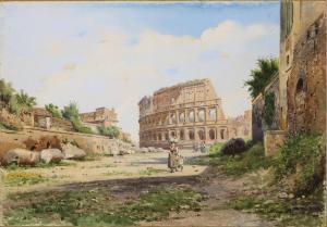 DONADONI Stefano 1844-1911,Walking near the Colosseum,Clars Auction Gallery US 2021-11-19