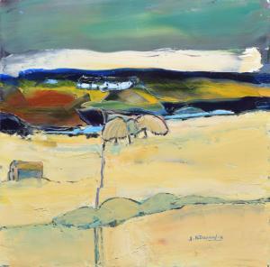 DONAGHY JUDITH,Rural view with cottages,Peter Wilson GB 2019-07-03