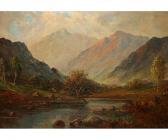 DONALD CAMPBELL Haggart 1869-1912,Scottish River and Mountain Landscape,Keys GB 2014-10-03