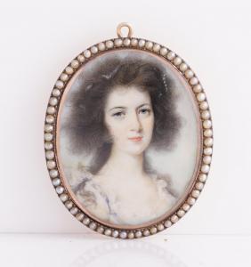 DONALDSON John 1737-1801,Portrait of Mrs Anne Deane, in a white ,1858,Bellmans Fine Art Auctioneers 2022-10-11