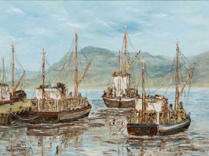DONALDSON Kim 1952,Fishing Boats,5th Avenue Auctioneers ZA 2015-12-06
