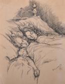 Donaldson Loos D 1800-1900,Study of Two Young Girls in Bed,1912,John Nicholson GB 2017-09-13