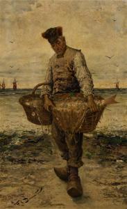 DONAT Frederick Reginald 1830-1907,Breton Fisherman,Hindman US 2019-05-03