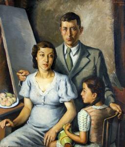 donev Bocio 1904-1969,The Family Of The Artist,1940,Victoria BG 2010-12-15