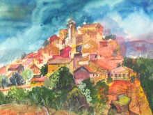 DONIACH Thea 1907-1986,A Mediterranean town scene,Hampstead GB 2008-05-15