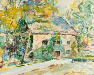 DONIPHAN Dorsey (Edwin) 1897,Edwin  Country House.Watercolor. Framed. Signed '',Quinn's 2008-09-13