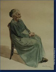 DONNAY Jean 1897-1992,Femme assise,1918,Hotel Des Ventes Mosan BE 2008-12-10