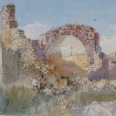 DONNE Benjamin J.M 1831-1928,ruins on the Via Appia,1881,Burstow and Hewett GB 2019-05-22