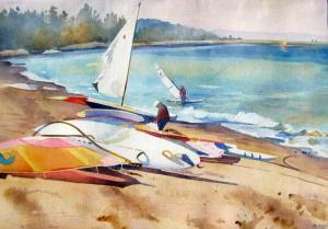 DONNE Henry Richard Beadon 1860-1949,Sailboards,Westbridge CA 2018-07-26