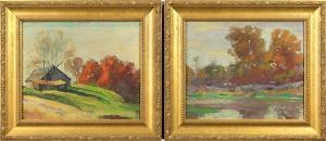 DONNELL Carson 1885-1969,Fall Landscapes,Clars Auction Gallery US 2018-08-12