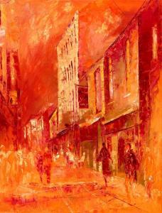 DONNELLY Ed,Quay Street Galway,Gormleys Art Auctions GB 2015-04-14