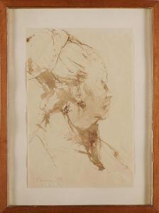 DONNINO RUMI 1906-1980,Ritratto di donna di profilo,Capitolium Art Casa d'Aste IT 2012-06-19