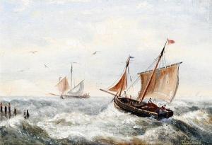 DONNY Désiré 1798-1861,Ships at sea,Bonhams GB 2009-06-02