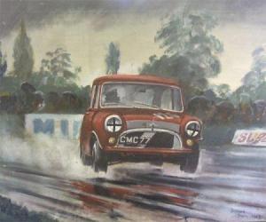 DONOUCH O'BRIEN,A Mini Motor Car Racing in a Rally,1983,Keys GB 2011-12-09