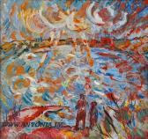 dontsov german evgenevich 1916-2001,Landscape with lake,Antonija LV 2010-09-25