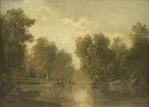 DONZEL Charles 1824-1889,Passage Through the Stream,1865,Simpson Galleries US 2018-10-06