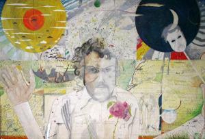 DOOLAN Michael,A composition with a head and shoulder portrait,Moore Allen & Innocent 2011-04-28