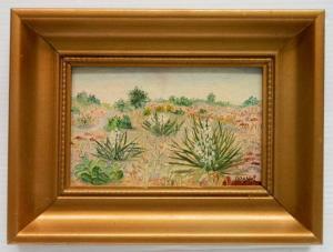 DOOLEY JIM 1936-1974,Landscape with Cactus,Rachel Davis US 2018-03-17