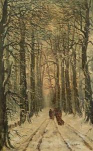 DOORNIK van Jan 1700-1700,Treelined path with man and cart,Rosebery's GB 2019-07-17