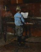 DOOYEWAARD Jaap Jacob 1876-1969,Jongen bij piano,Zeeuws NL 2018-12-06