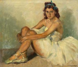 DOOYEWAARD Willem 1892-1980,Zittende ballerina,Venduehuis NL 2024-02-28