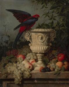 DOPPELMAYR Moritz,Still life with parrot and urn,1875,Bonhams GB 2011-06-23