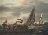DORDRECHT SCHOOL,Dutch sailing vessels on choppy waters,Christie's GB 2016-04-28