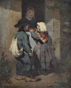DORE Armand 1824-1882,Le départ des enfants,Rossini FR 2013-02-28