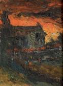 DORIAS Regis Jean Francois 1855-1936,Couché de soleil,1898,Aguttes FR 2012-05-31