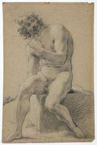DORIGNY Michel 1617-1665,Study of a seated male nude,Christie's GB 2022-07-05