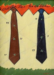 DORINZI Fiorindo 1942,Le cravatte dei giocatori,1999,Meeting Art IT 2021-10-15