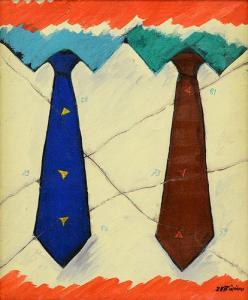 DORINZI Fiorindo 1942,Le cravatte dei giocatori,Meeting Art IT 2021-11-10