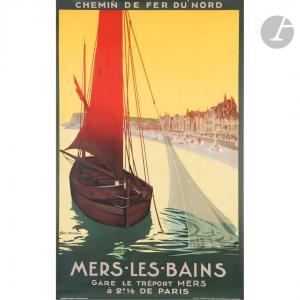 DORIVAL Geo 1879-1968,Chemin de fers du Nord - Mers-les-Bains,1911,Ader FR 2023-10-12