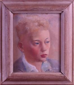DORMONT Jacques 1914,Portrait de jeune homme,Monsantic BE 2019-12-01