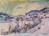 DORN FLADERER Johanna 1913-1988,Winterlandschaft,Palais Dorotheum AT 2006-11-24