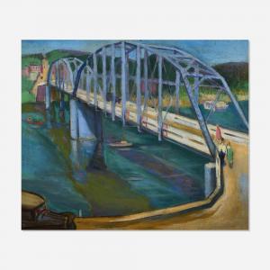Dornbush Adrian 1900-1970,Iowa Bridge,1935,Toomey & Co. Auctioneers US 2024-02-15